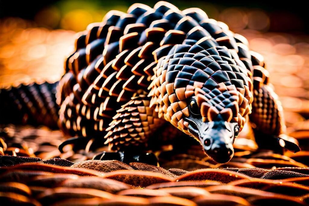 pangolin en defensa